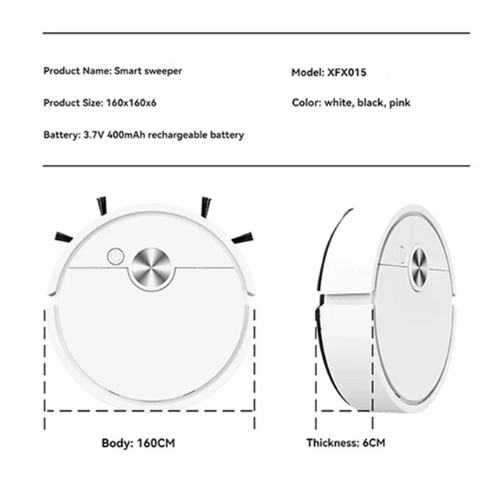 Xiaomi Robô Aspirador Inteligente 3 em 1 Smart Clean