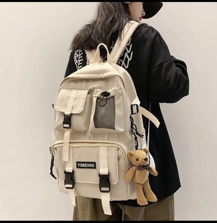 Mochila Multi Pocket Canvas Designer🎒✨