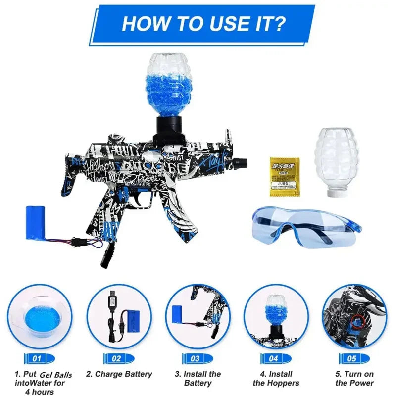 Pistola de Gel Elétrica para Crianças 🎯