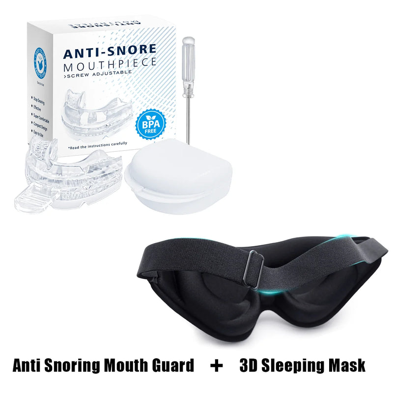 😴 SleepGuard - Protetor Bucal Ajustável Anti-Ronco 💤 | Sono Tranquilo e Revigorante!