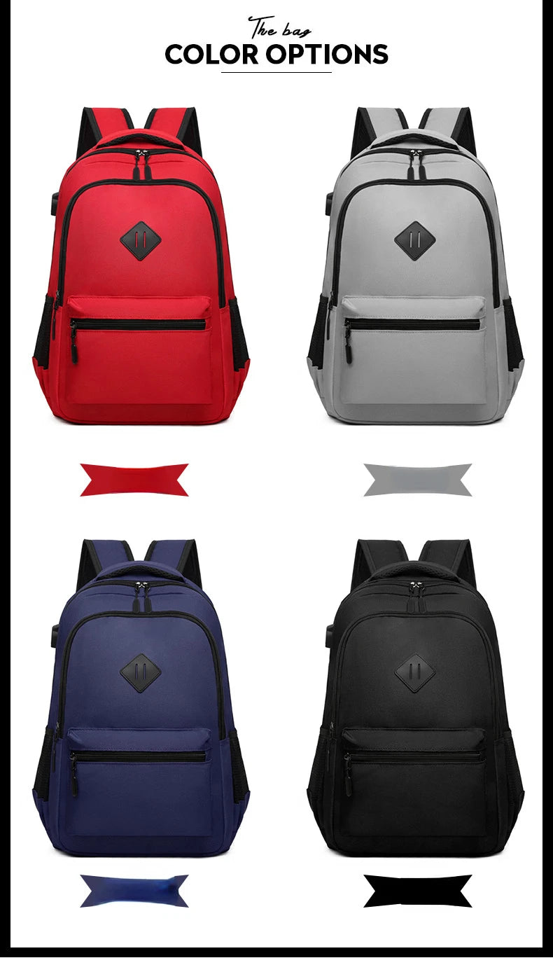 🎒 Mochila Executiva Impermeável – USB & Estilo Casual 💼✨