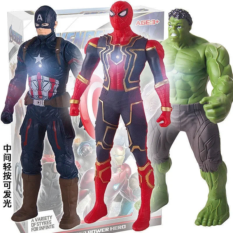 🦸‍♂️ Bonecos de Ação 17cm - Heróis Marvel Brilhantes ✨