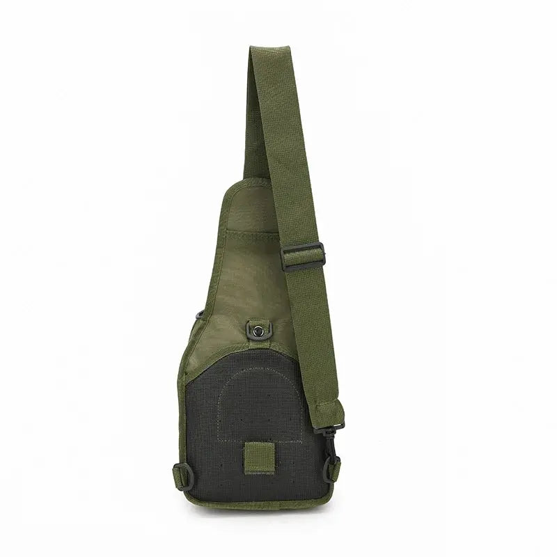 Bolsa de ombro camuflagem casual, único esportes ao ar livre bolsa de peito tático crossbody Bag de Peito ou lateral multi compartições. À prova d'água.