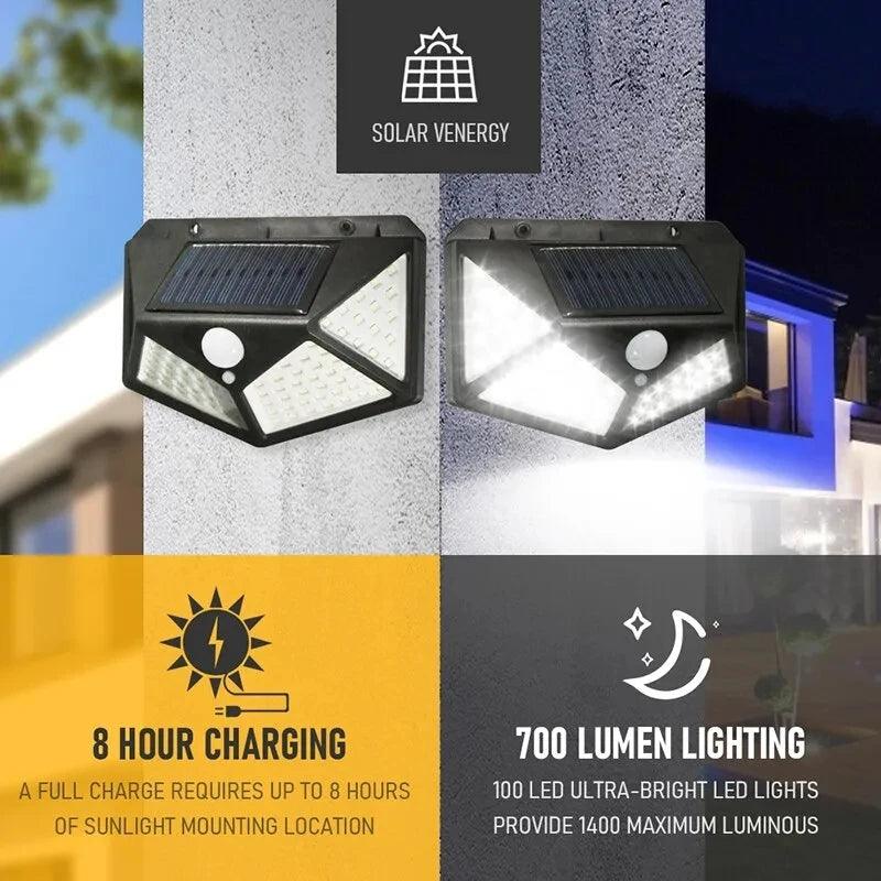 💡 Luminária de Led Solar K-LUID, com Sensor de Presença 🌦️🔋