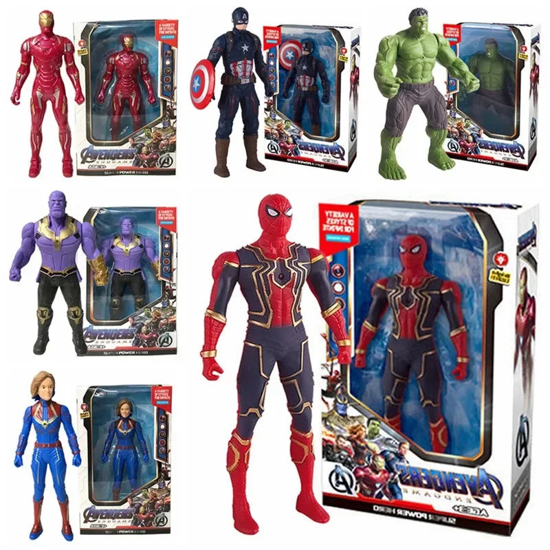 🦸‍♂️ Bonecos de Ação 17cm - Heróis Marvel Brilhantes ✨